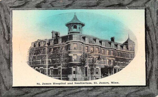 St James Minnesota St James Hospital and Sanitarium Vintage Postcard AA91525