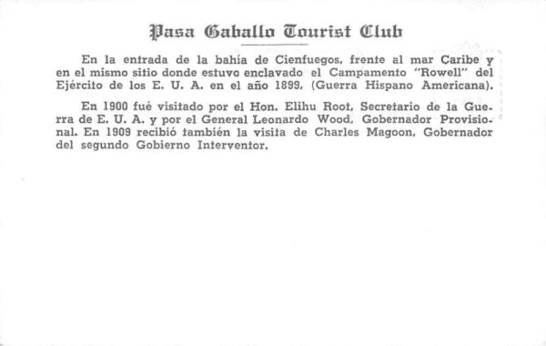 Cienfuegos Cuba Pasa Caballo Tourist Club Cottage Real Photo Postcard AA91547 - Image 2