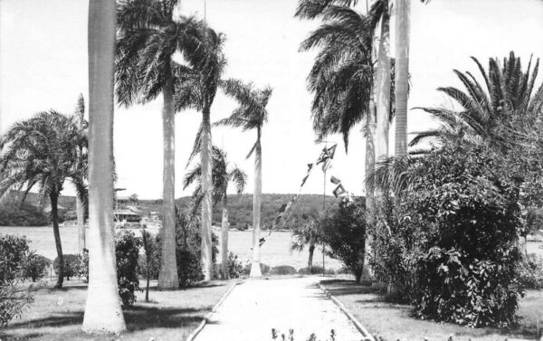 Cienfuegos Cuba Pasa Caballo Tourist Club Garden Path Real Photo PC AA91551