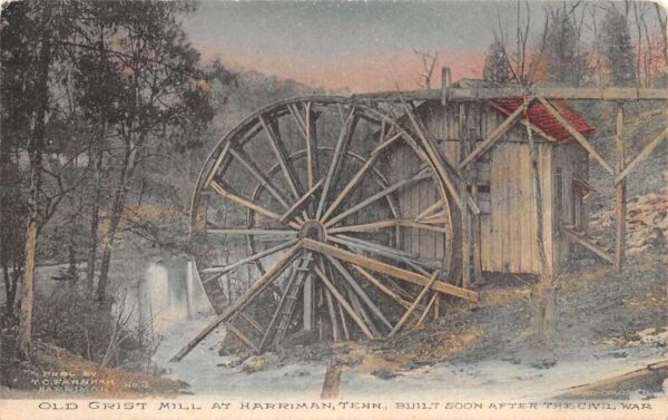 Harriman Tennessee Old Grist Mill Vintage Postcard AA91572