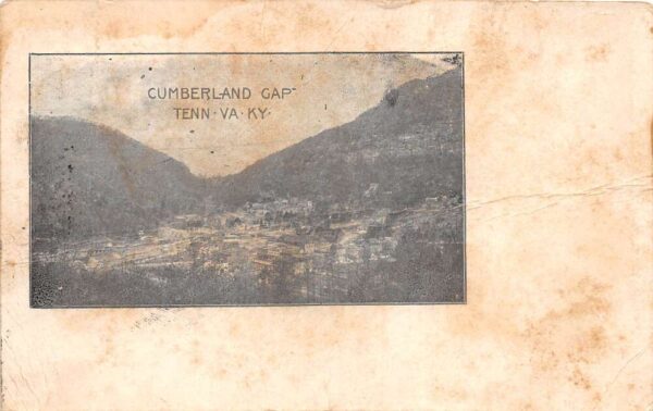 Cumberland Gap Tennessee Birds Eye View Vintage Postcard AA91573