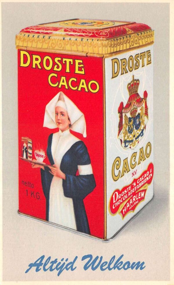 Droste Cacao Holland Dutch Chocolate Powder Food Ad Altyd Welkom PC AA91758