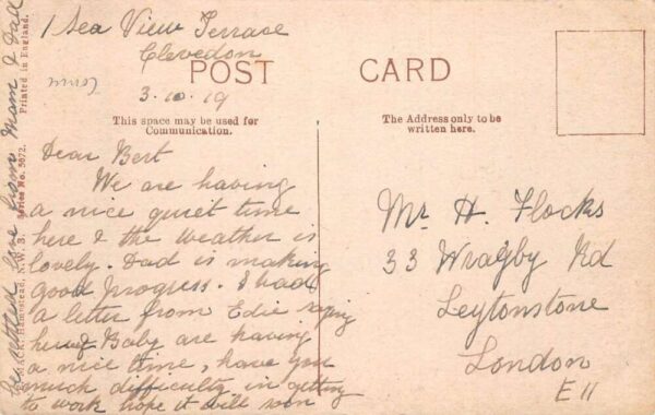 Greetings Spider Sailboat and Lady Vintage Postcard AA91760 - Image 2