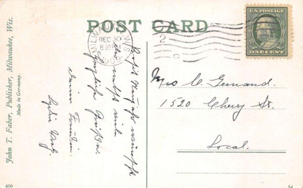 Wauwatosa Wisconsin Home for Dependent Children Vintage Postcard AA91768 - Image 2