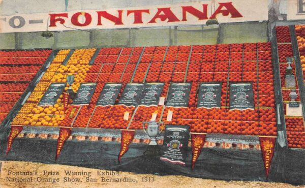 San Bernardino California Orange Show Fontanas Prize Winning Exhibit PC AA91942
