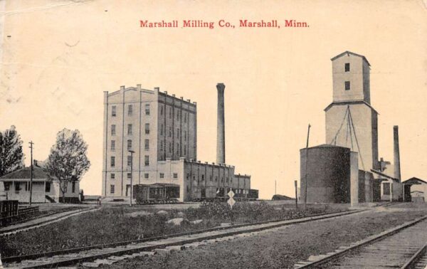 Marshall Minnesota Marshall Milling Co Factory Vintage Postcard AA91976