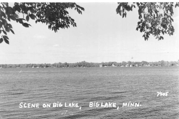 Big Lake Minnesota Scenic View Real Photo Vintage Postcard AA91983