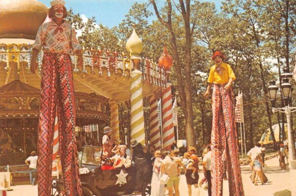 Jackson New Jersey Great Adventure Amusement Park Clowns Postcard AA92009