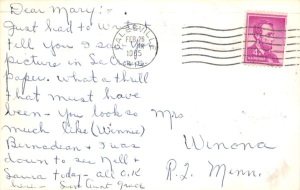 Galesville Wisconsin Municipal Building Real Photo Vintage Postcard AA92021 - Image 2