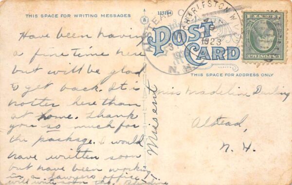 Charleston West Virginia Edgewood County Club Vintage Postcard AA92022 - Image 2