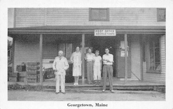 Georgetown Maine Post Office Vintage Postcard AA92040