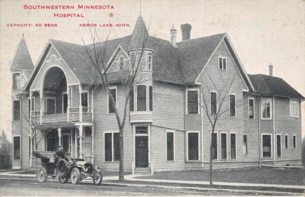 Heron Lake Minnesota Southwestern Minnesota Hospital Vintage Postcard AA92060