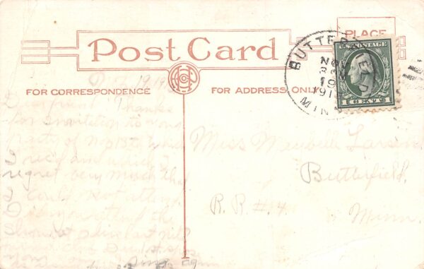 Odin Minnesota Pennant From Odin, Landscape Scene, Vintage Postcard U21434 - Image 2