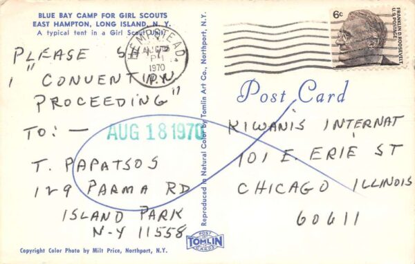East Hampton New York Blue Bay Camp For Girl Scouts, Long Island, PC U21465 - Image 2