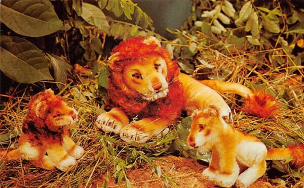 Steiff Zoo Favorites King Lion Leo Toy Stuffed Animal Plush Ad PC AA92349