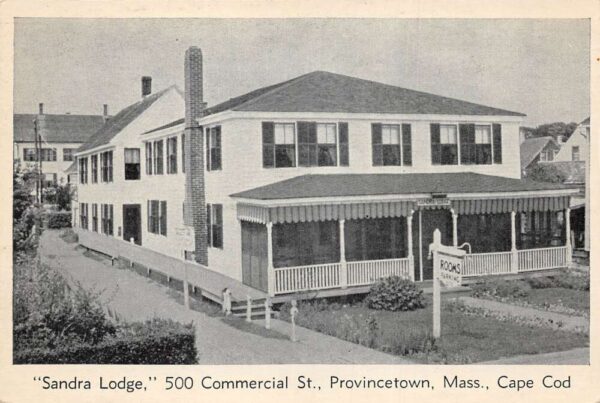 Privincetown Massachusetts Sandra Lodge Vintage Postcard AA92356