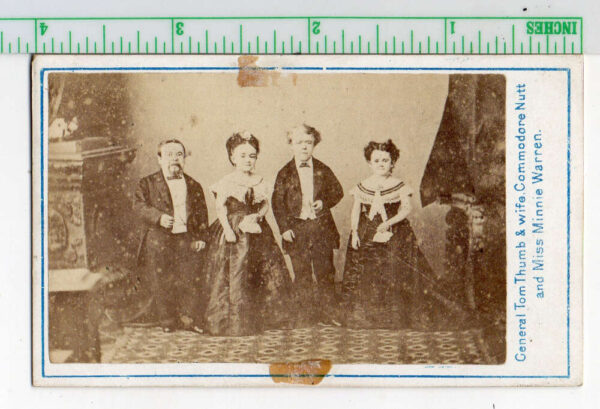 General Tom Thumb Commodore Nutt Minnie Warren Little People Trade Card AA92395