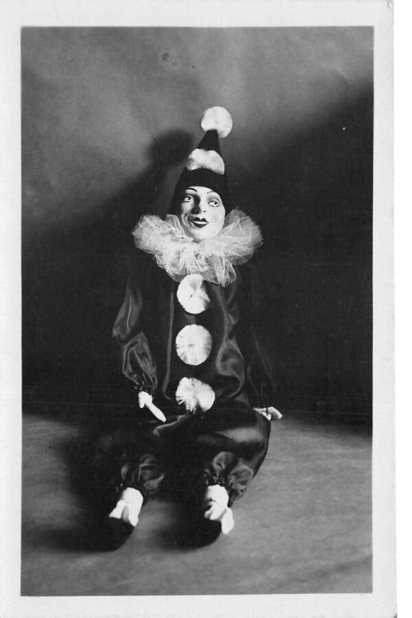 Vienna Austria Clown Doll Pierrot Aid for the Blind Real Photo Postcard AA92398