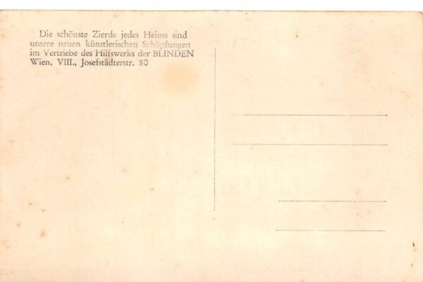 Vienna Austria Clown Doll Pierrot Aid for the Blind Real Photo Postcard AA92398 - Image 2