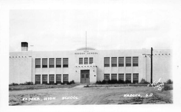 Kadoka South Dakota High School Real Photo Vintage Postcard AA92399