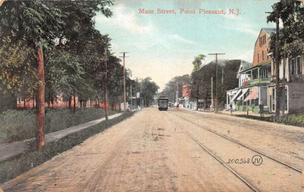 Point Pleasant New Jersey Main Street Vintage Postcard AA92416
