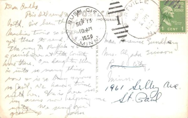 Machias New York High School Real Photo Vintage Postcard AA92432 - Image 2