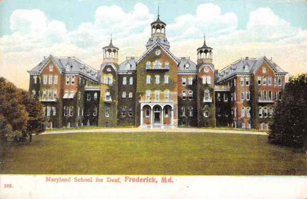 Frederick Maryland School for Deaf Vintage Postcard AA92443
