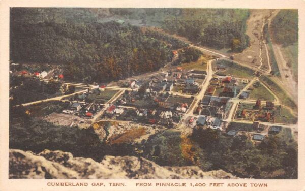 Cumberland Gap Tennessee View from Pinnacle Vintage Postcard AA92454