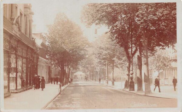 Cheltenham England The Promenade Real Photo Vintage Postcard AA92468