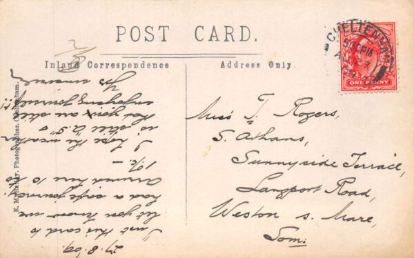 Cheltenham England The Promenade Real Photo Vintage Postcard AA92468 - Image 2
