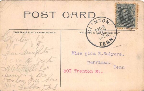Harriman Tennessee Birds Eye View Vintage Postcard AA92487 - Image 2