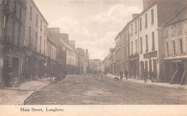 Loughrea Ireland Main Street Vintage Postcard AA92488