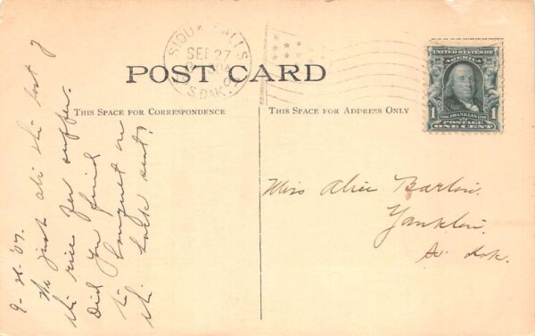 Sioux Falls South Dakota State Deaf Mute School Vintage Postcard AA92495 - Image 2