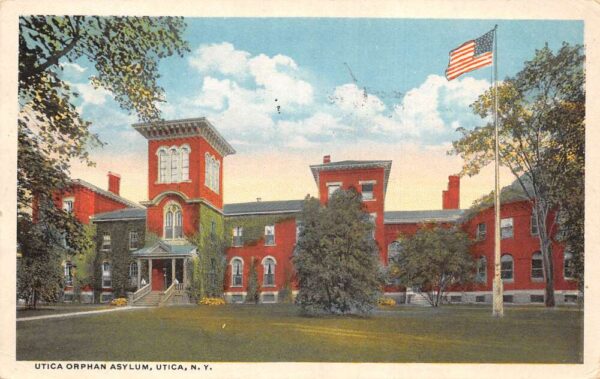 Utica New York Orphan Asylum Vintage Postcard AA92499