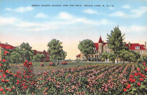 Devils Lake North Dakota School for the Deaf Vintage Postcard AA92502
