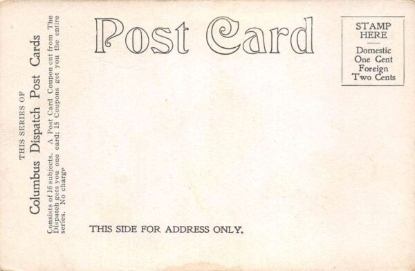 Columbus Ohio State Deaf and Dumb Institution Vintage Postcard AA92505 - Image 2