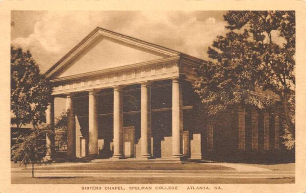 Atlanta Georgia Spelman College Sisters Chapel Vintage Postcard AA92506