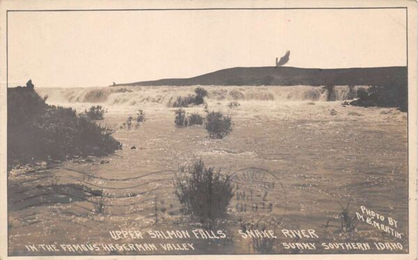 Hagerman Idaho Upper Salmon Falls Snake River Real Photo Postcard AA92537