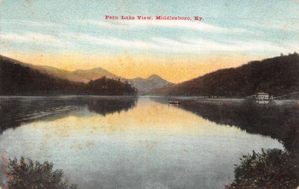 Middlesboro Kentucky Fern Lake Scenic View Vintage Postcard AA92542