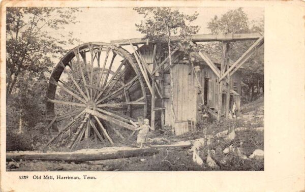 Harriman Tennessee Old Mill Vintage Postcard AA92545