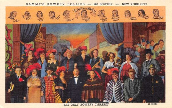 New York City Ammy's Bowery Follies Queens of the Bowery Postcard AA92631