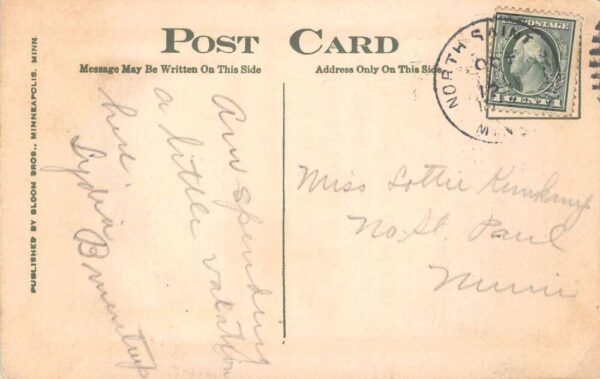 Brownton Minnesota Residence Street and Poem Real Photo Postcard AA92981 - Image 2