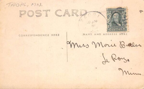 Taopl Minnesota Public School Real Photo Vintage Postcard AA92985 - Image 2