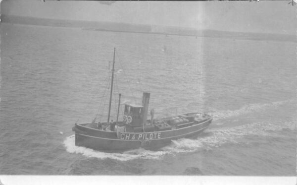 CH4 Pilote Pilot Boat France? Real Photo Vintage Postcard AA92990