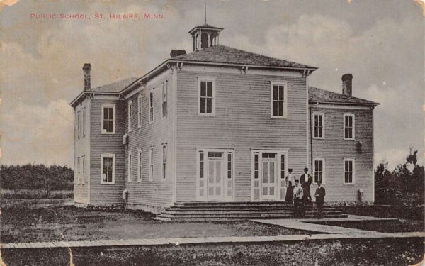 St Hilaire Minnesota Public School Vintage Postcard AA93289