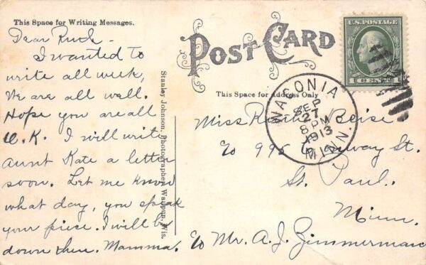 St Bonifacius Minnesota Farming Scene Potato Exaggeration Postcard AA93290 - Image 2