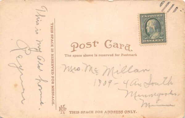 Delano Minnesota Churches St Peters School St Josephs Vintage Postcard AA93293 - Image 2
