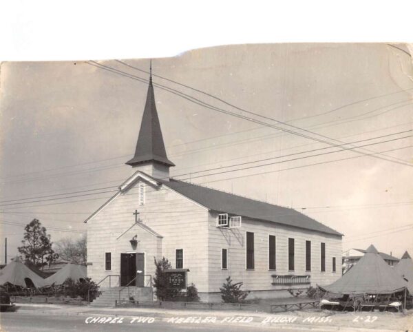 Biloxi Minnesota Kessler Field Chapel Two Real Photo Postcard AA93296