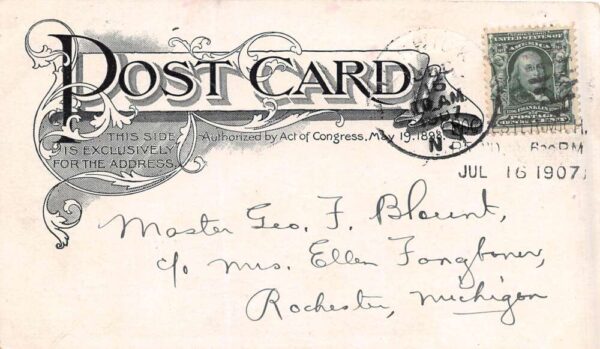 Warwick New York Red Swan Inn, Cozy Corner, Undivided Back, Vintage PC U21926 - Image 2