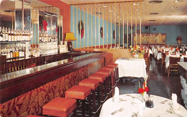 New York City New York Old China Restaurant, Chrome, Vintage Postcard U21935